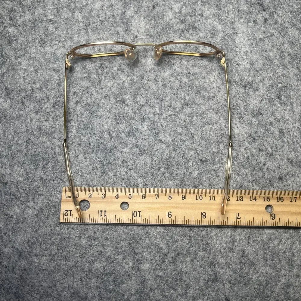 Vintage 18K Gold Plated Glasses FRAMES ONLY Hexagon Italy 125 40/20 USI Rico